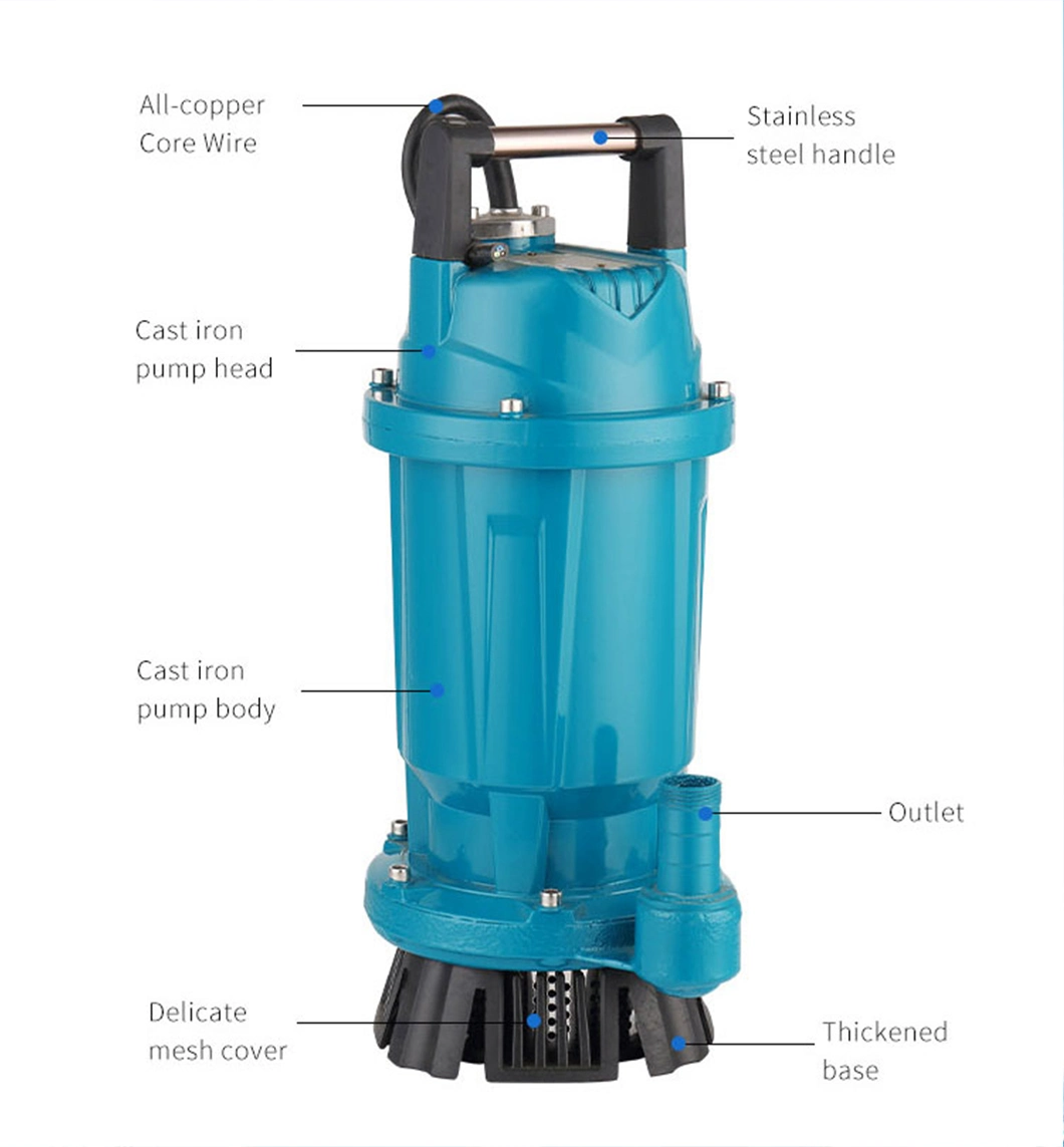 Qdx 1HP 1inch Submersible Water Pump with Floater for Clean Water Home Garden Use