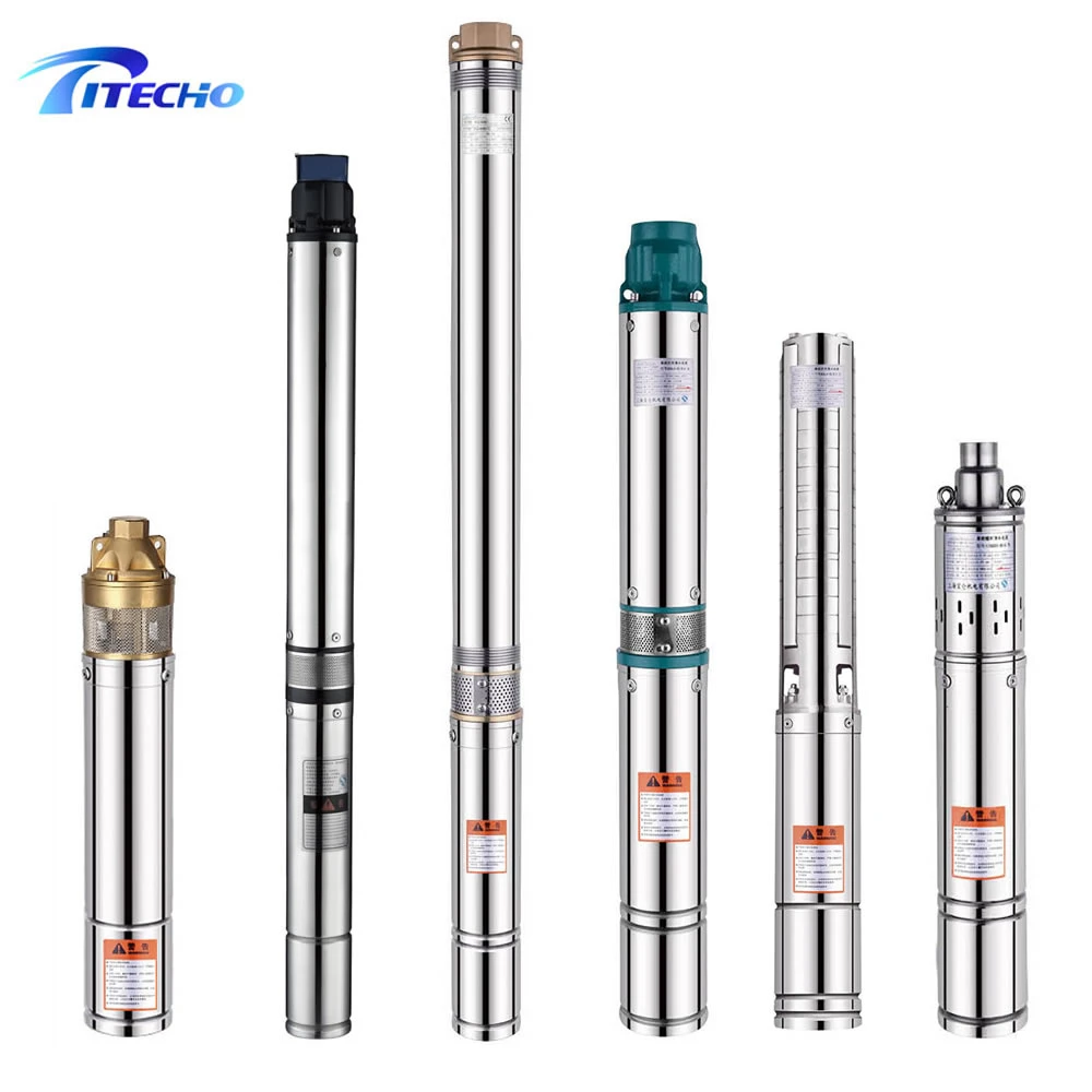 4 Inch Deep Well Submersible Pumps 220V 380V 0.5kw 0.75kw 1.5K 3kw