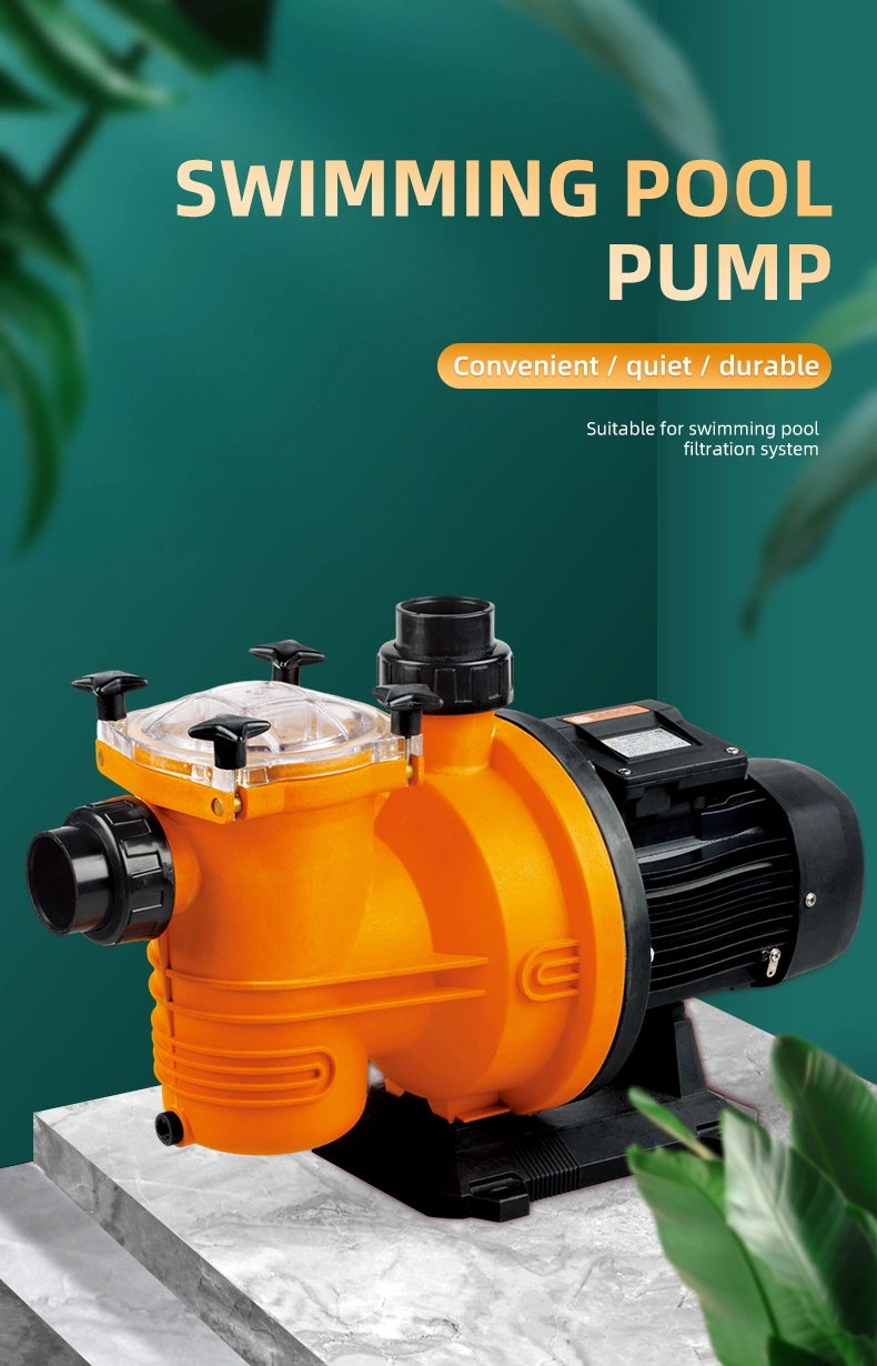 Waterpro High Quality 1.1kw 1.5HP Centrifugal Electric Water Pumps for Commercial Swimming Pool