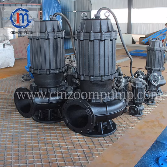 Non-Clogging Submersible Dirty Waste Water Drainage Pump Vertical Stainless Steel Sludge Centrifugal Pump Wq Submersible Cutter Grinder Mining Sewage Pump