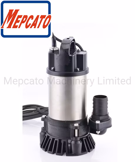 400W Slurry Muddy Eflluent Dirty Water Discharge Stainless Steel Electric Centrifugal Submersible Hydraulic Vortex Water Pump with Stirring Device